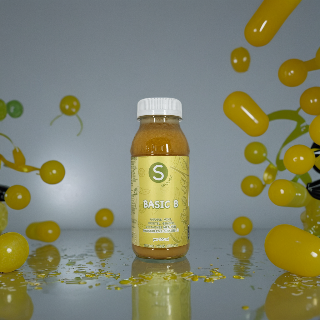 Basic B : een krachtige en verfrissend sapje met ananas, gember en mint perfect voor elk moment