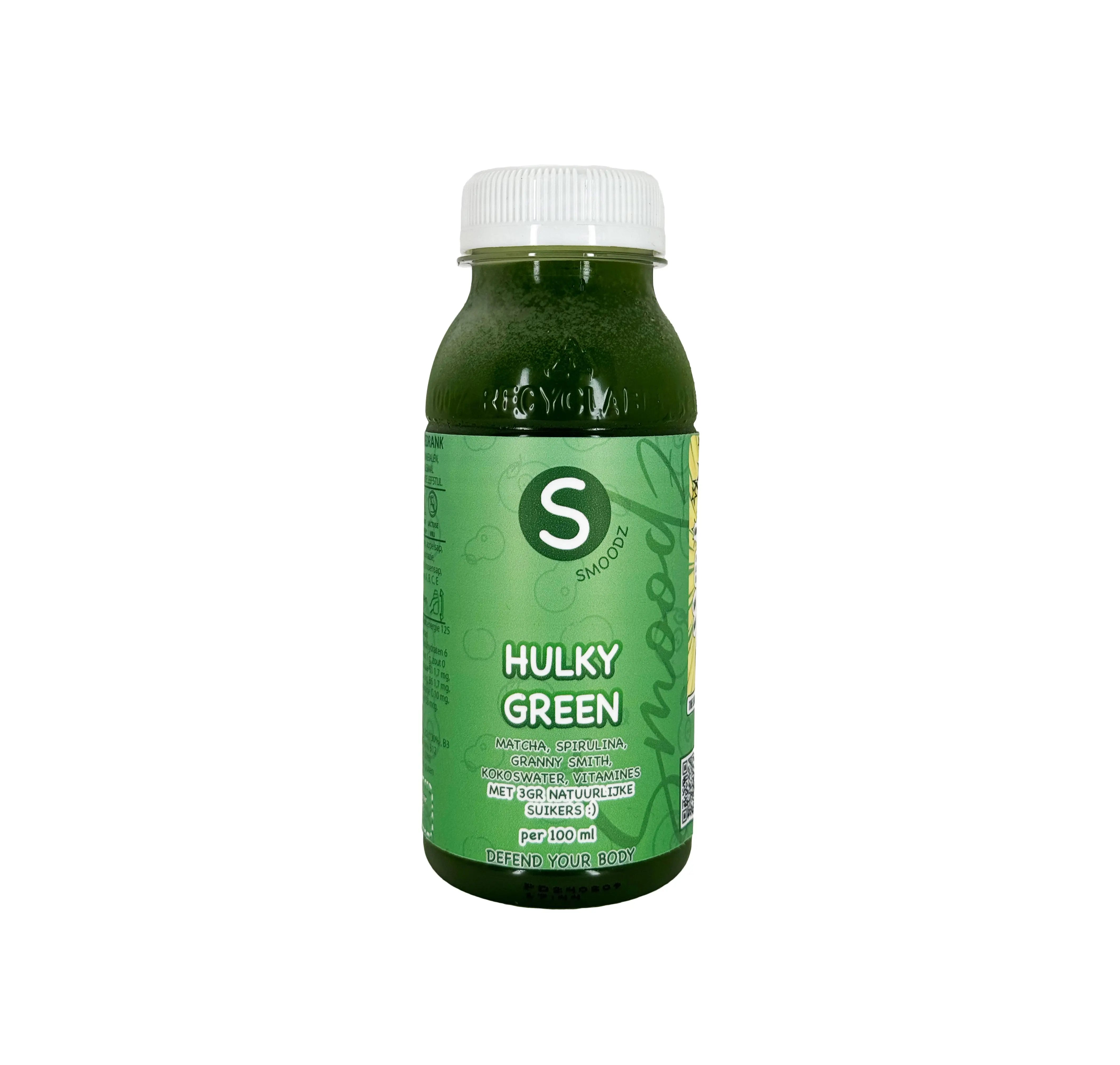 Close-up van Hulky Green, een gezonde mix van groene groenten en superfoods