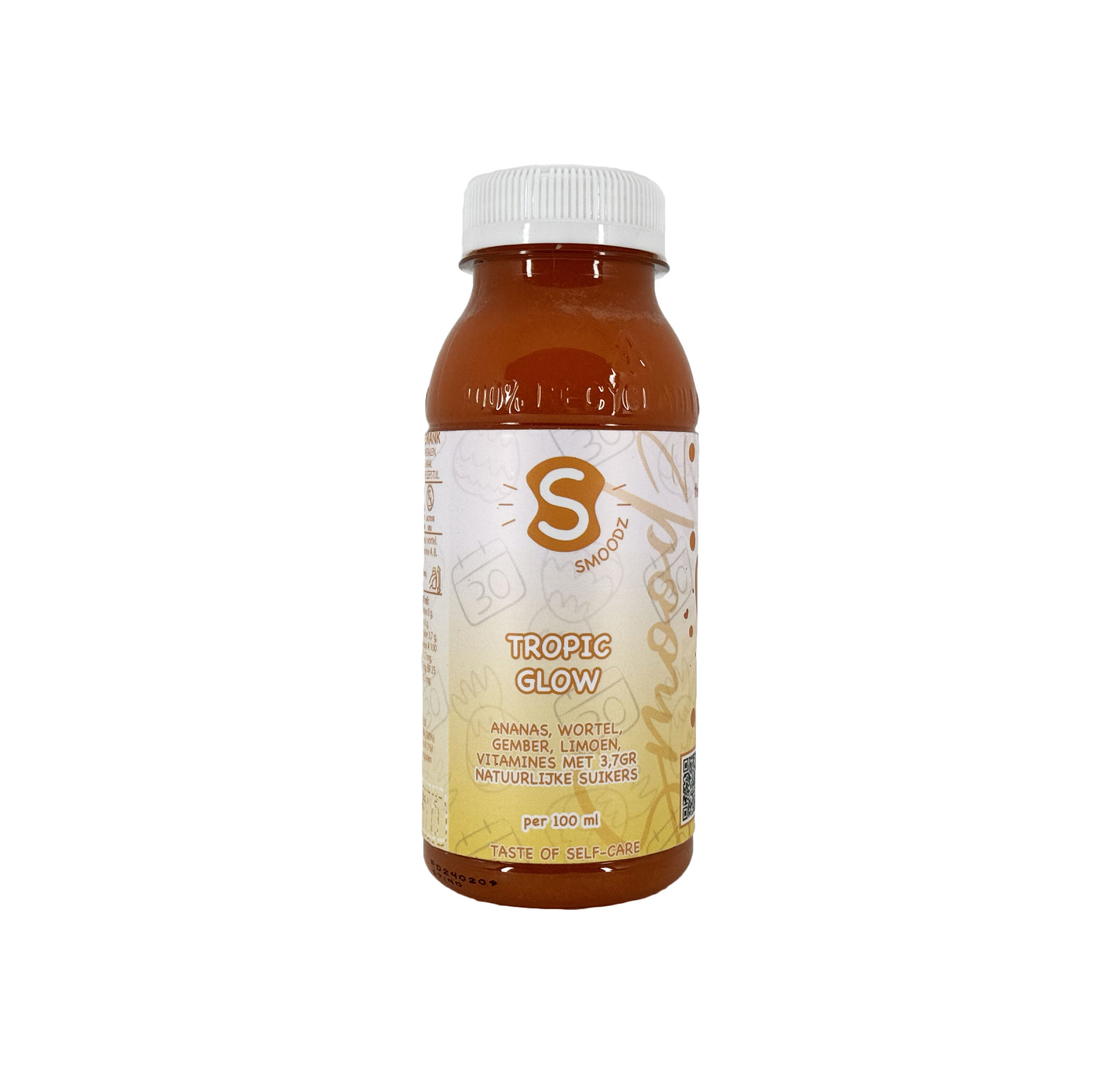 Flesje Detox Tropic Glow met een zonnige kleur, ideaal voor een natuurlijke oppepper.