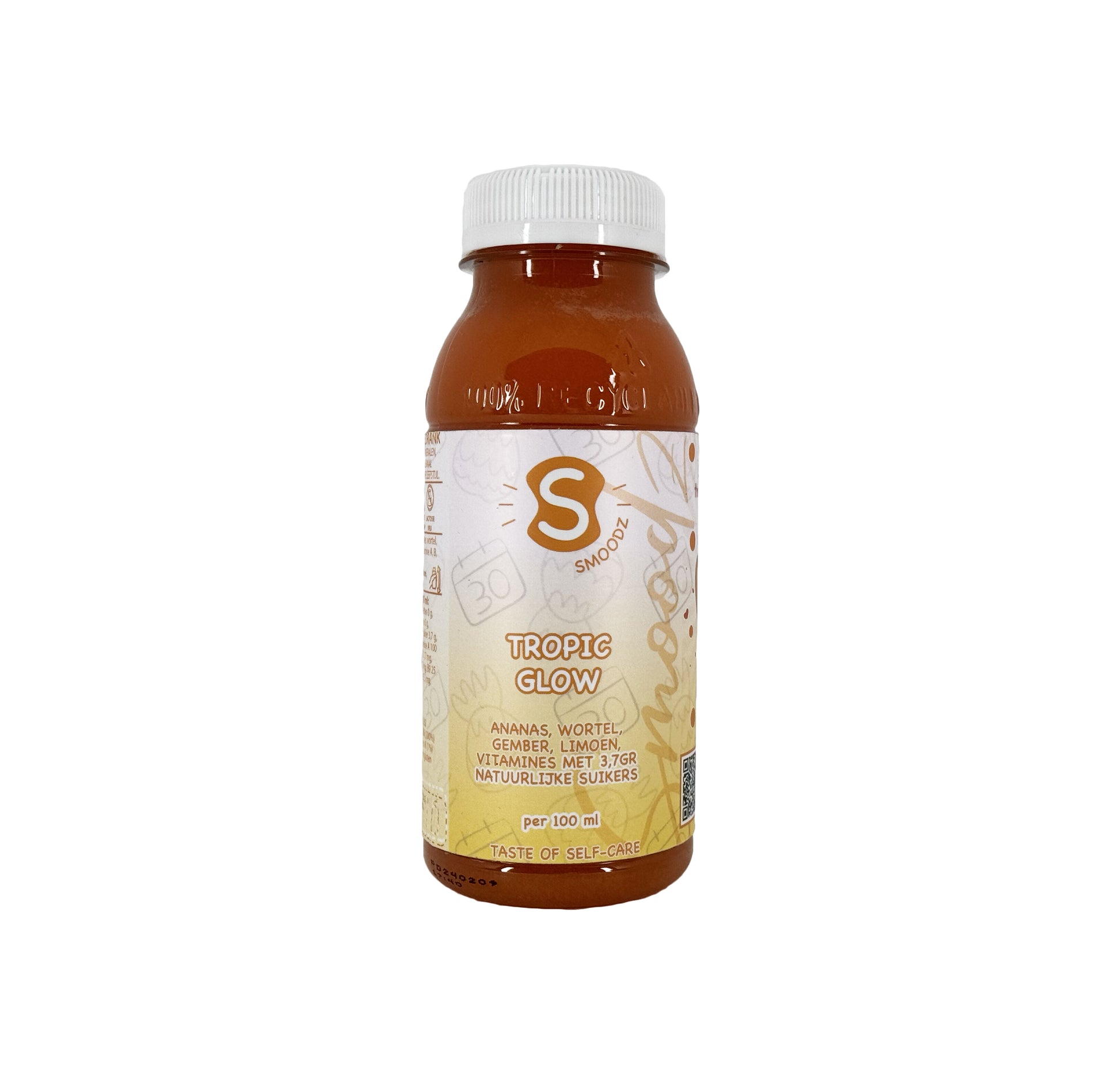 Flesje Detox Tropic Glow met een zonnige kleur, ideaal voor een natuurlijke oppepper.