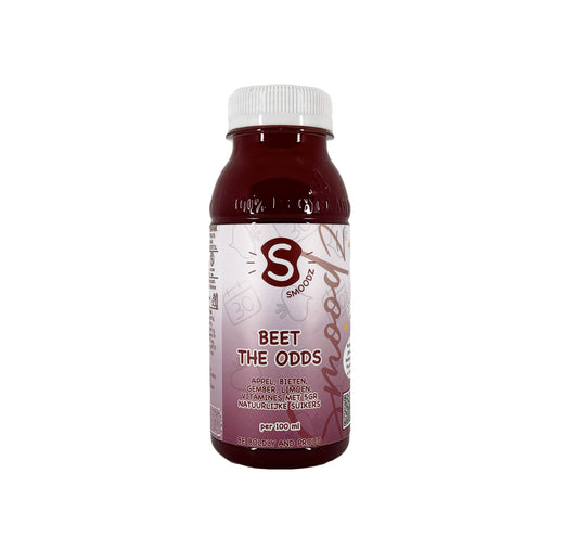 Detox Sap Beet The Odds: een biologisch drankje met rode biet, perfect voor een natuurlijke detox.